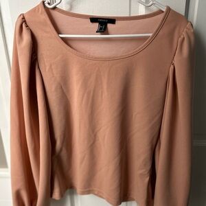 Adorable Cropped Long Sleeve Forever 21 Top ~ Sz L